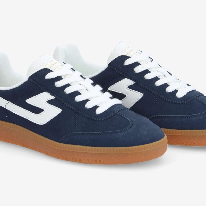 SHEFFIELD JOGGER M - SUEDE/NAPPA - MARINE/BLANC